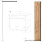 Hanah Home Springa Zapatero Roble y Blanco